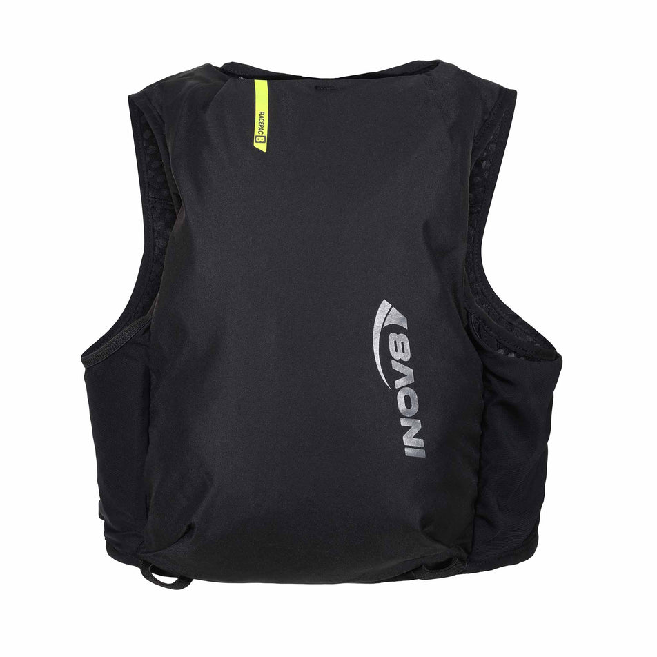 Back view of the INOV8 Unisex Racepac 8 in the black colourway.