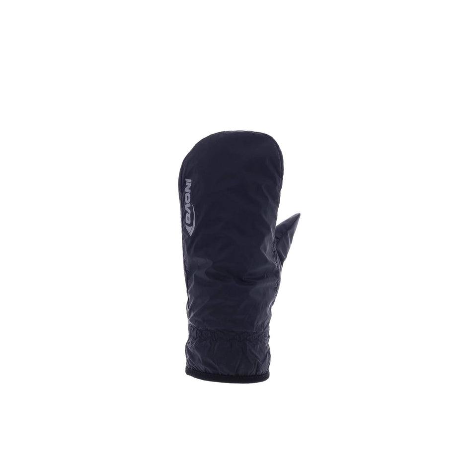 Top side of the left glove from a pair of INOV8 Unisex Waterproof Overmitts in the Black colourway. (8523660066978)