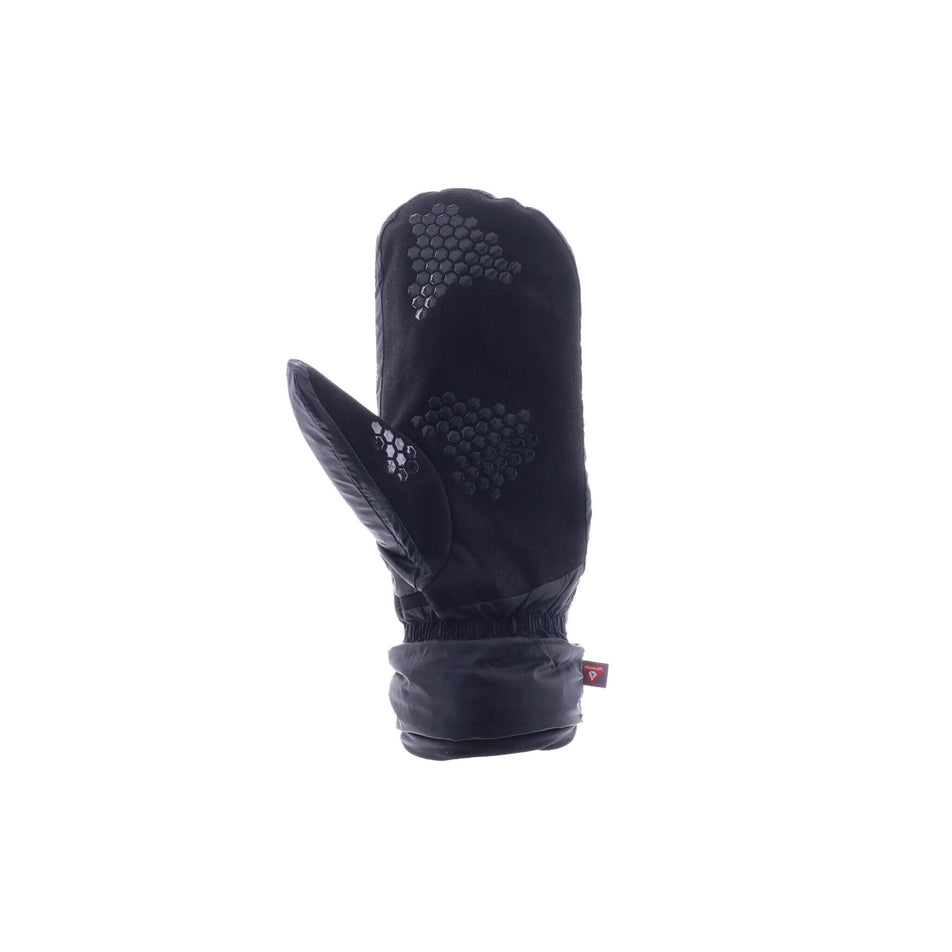 Palm side of the left glove from a pair of INOV8 Unisex Thermal Mitts in the Black colourway. (8523651907746)