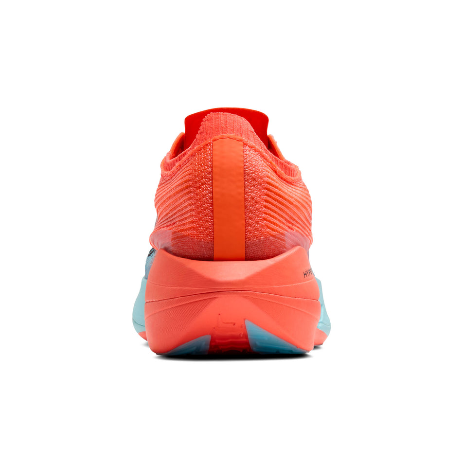 The back of the right shoe from a pair of Brooks Unisex Hyperion Elite 5 Running Shoes in the Pink Clay/Atomizer Blue colourway. (8721881006242)