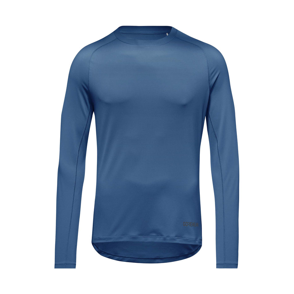 Front view of the GOREWEAR Men's Everyday Long Sleeve Shirt in the Cargo Blue colourway. (8752071311522)