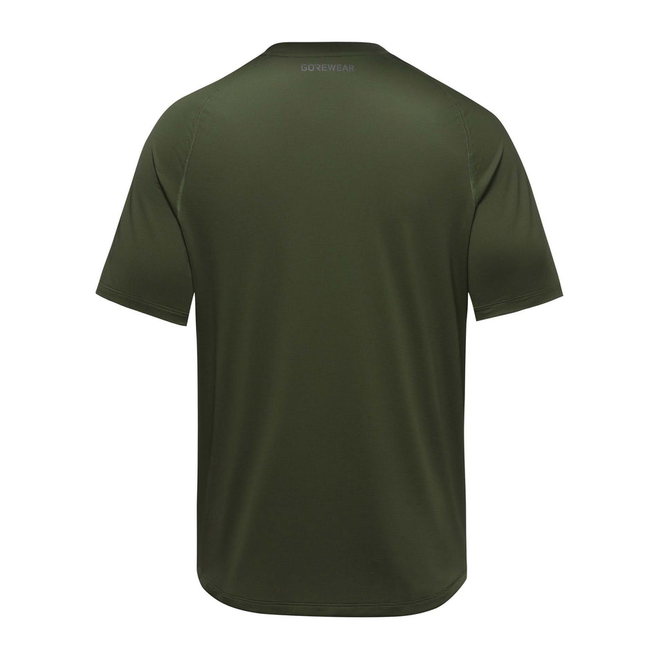 Back view of a GORWEAR Men's Everyday Solid Shirt in the Utility Green colourway (8166474743970)