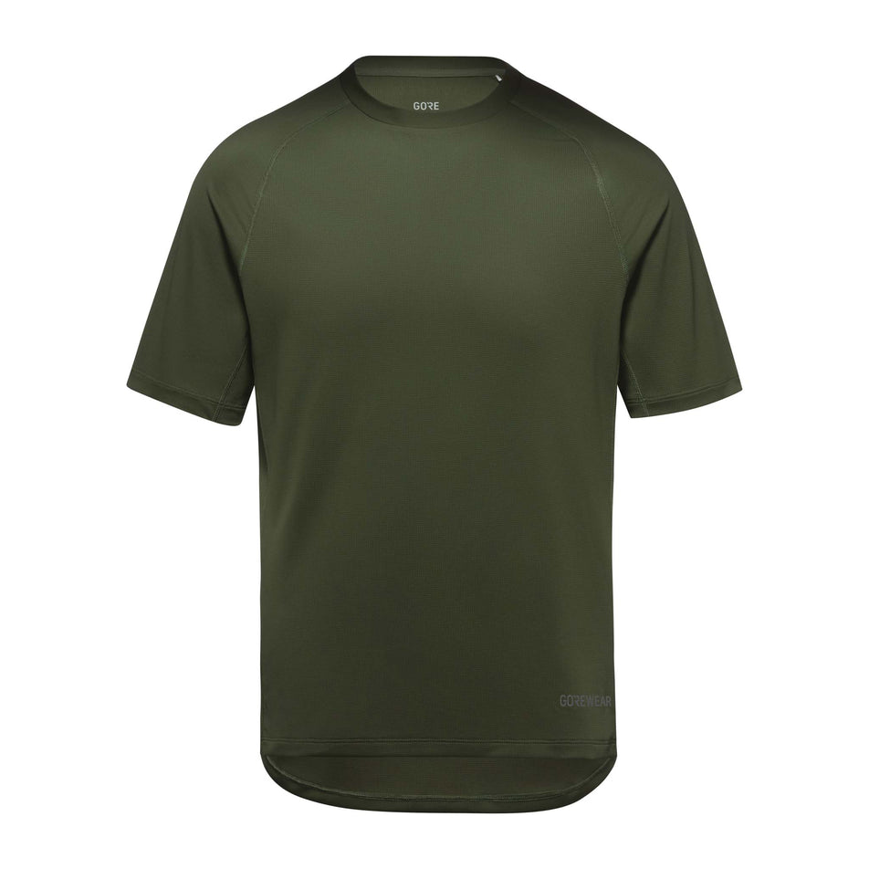 Front view of a GORWEAR Men's Everyday Solid Shirt in the Utility Green colourway (8166474743970)