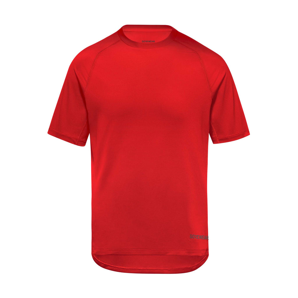 The front of the GOREWEAR Men's Everyday Tee in the Lab Red colourway. (8608738705570)