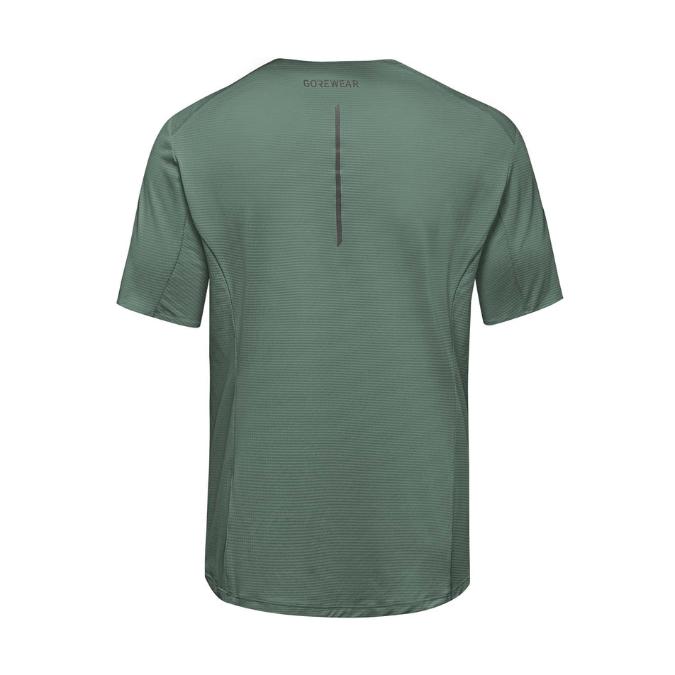 Back view of the GOREWEAR Men's Contest 2.0 Tee in the Slate Green colourway.