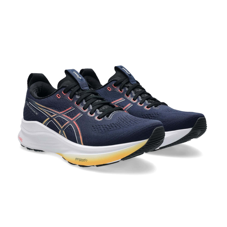 A pair of ASICS Men's Gel-Kayano 32 Running Shoes in the Midnight/Black colourway. (8668534538402)