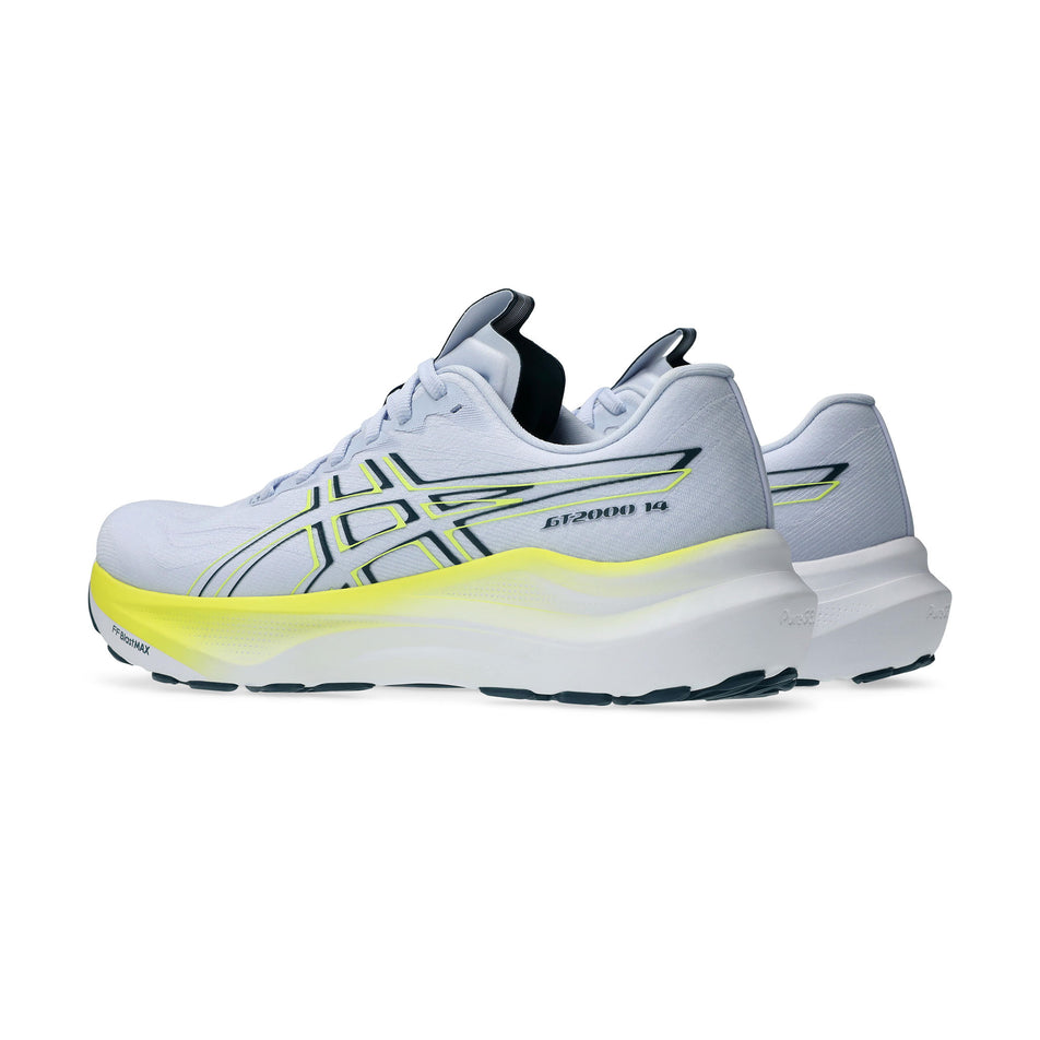 A pair of ASICS Men's GT-2000 14 Running Shoes in the Blue Fade/Tranquil Teal colourway. (8668551348386)