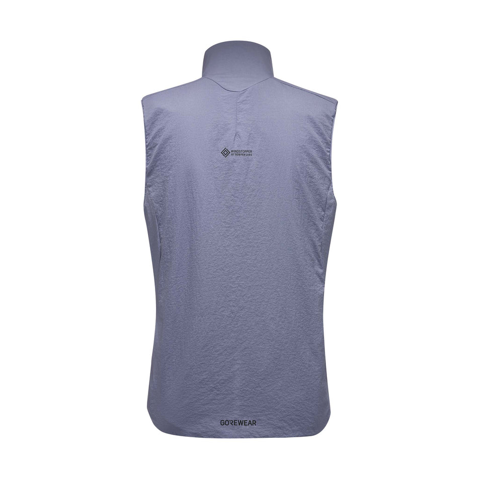 Back view of the GOREWEAR Women's Concurve WINDSTOPPER Insulated Vest in the Amethyst Grey colourway. (8752085926050)