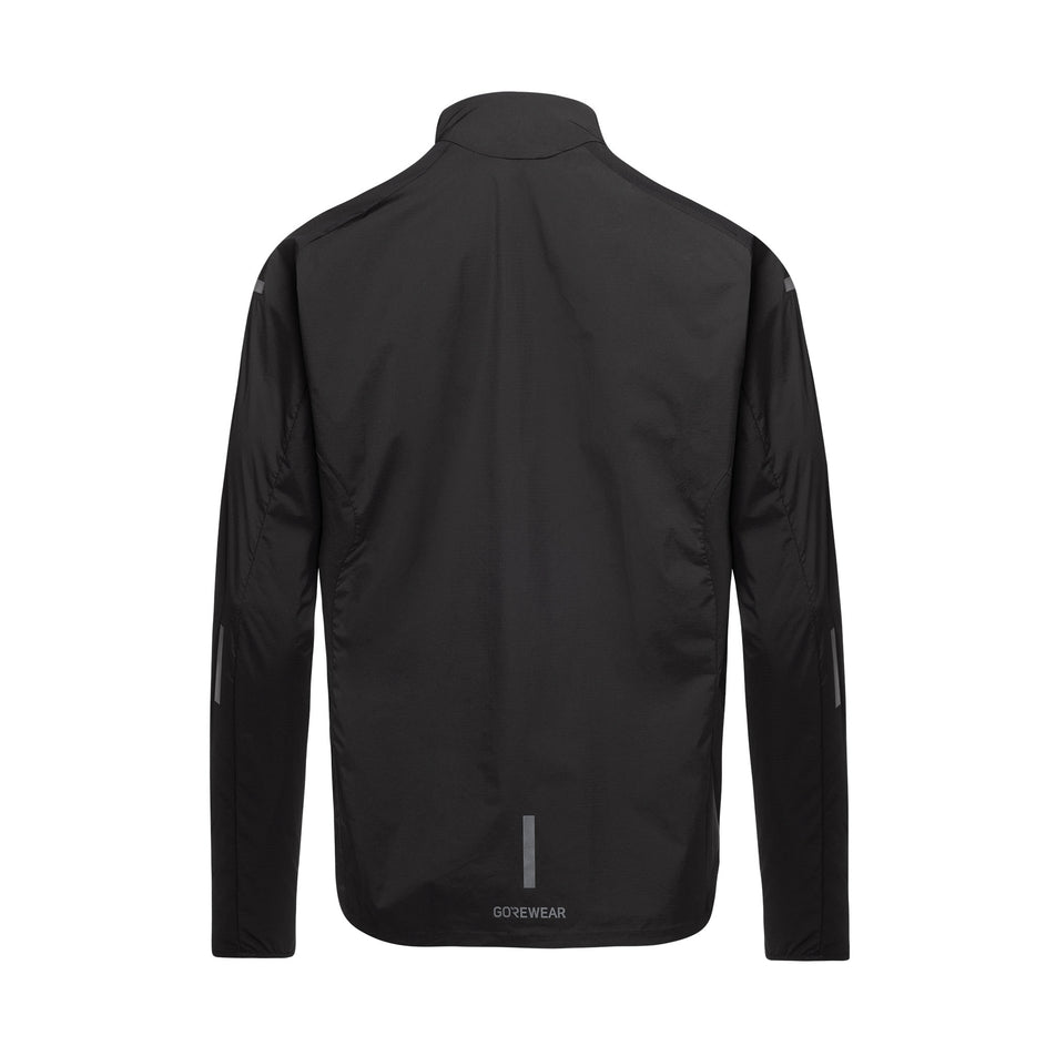 Back view of the GOREWEAR Men's Concurve Windbreaker Anorak in the Black colourway.