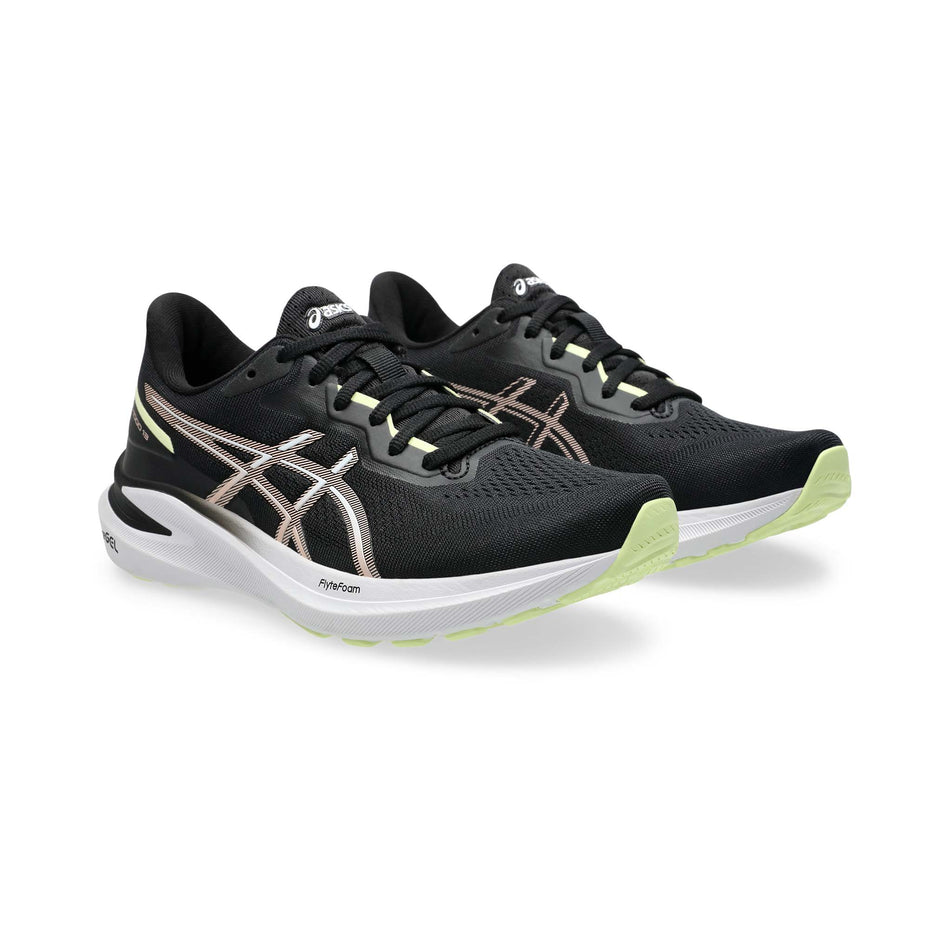 A pair of Asics Women's GT-1000 13 Running Shoes in the Black/Breeze colourway. (8555040571554)