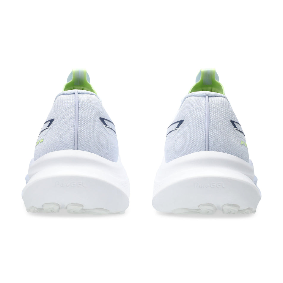 The back of a pair of ASICS Women's GT-2000 14 Running Shoes in the Blue Fade/Indigo Fog colourway. (8680755724450)