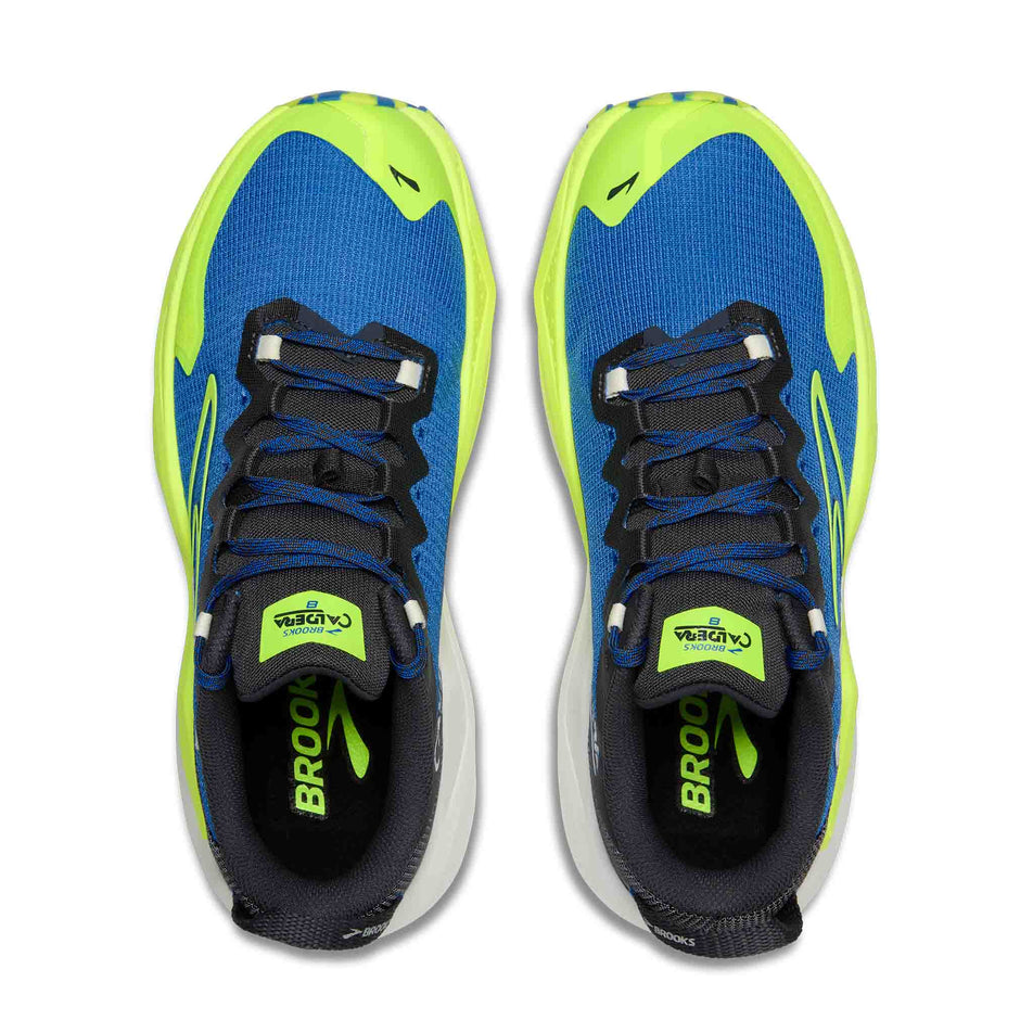 A pair of Brooks Men's Caldera 8 Running Shoes in the Regatta/Ebony/Nightlife colourway. (8651044257954)