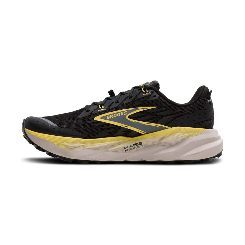 Brooks | Men's Cascadia 19 Running Shoes - Black/Yellow/Chateau