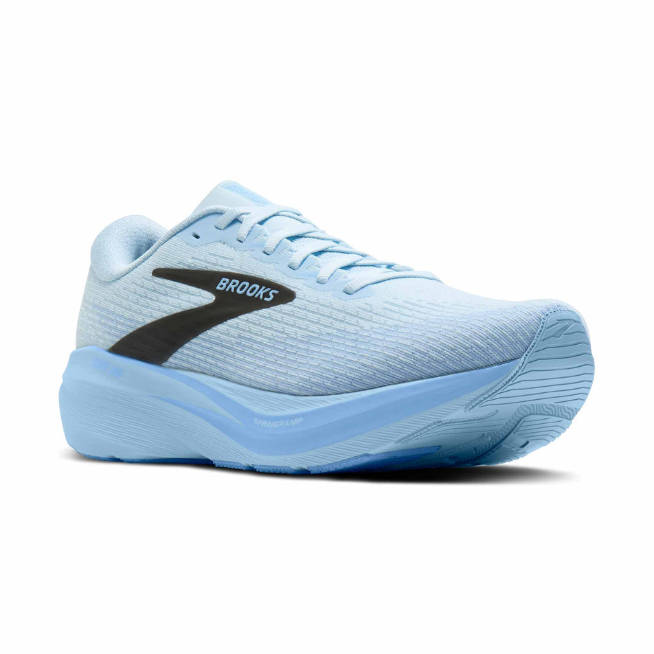 A pair of Brooks Men's Ghost AMP Running Shoes in the Blue/Blue/Black colourway.