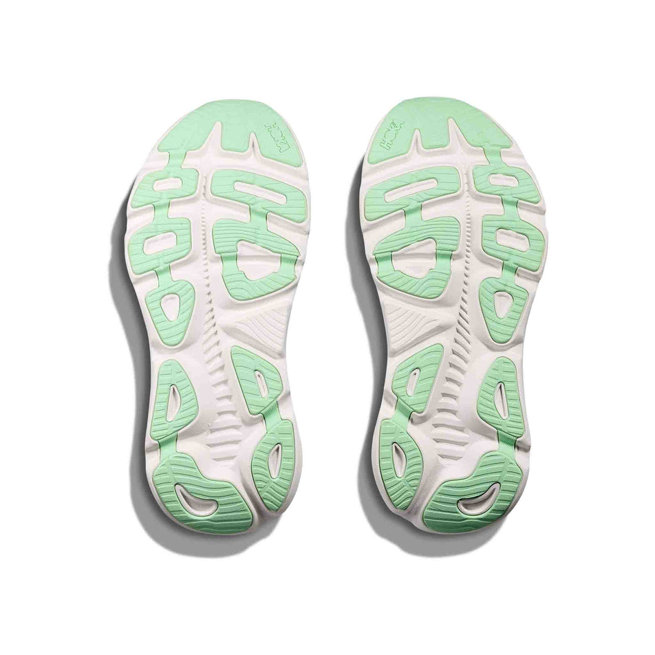 The outsoles of a pair of HOKA Men's Gaviota 5 Running Shoes in the Hoka Blue/Cielo Blue colourway. (8580382752930)