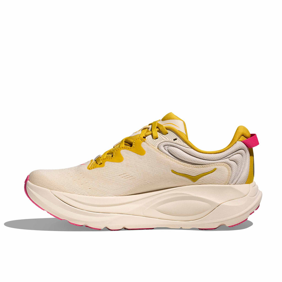HOKA | Women's Gaviota 6 Running Shoes - Birch/Yellow Gold