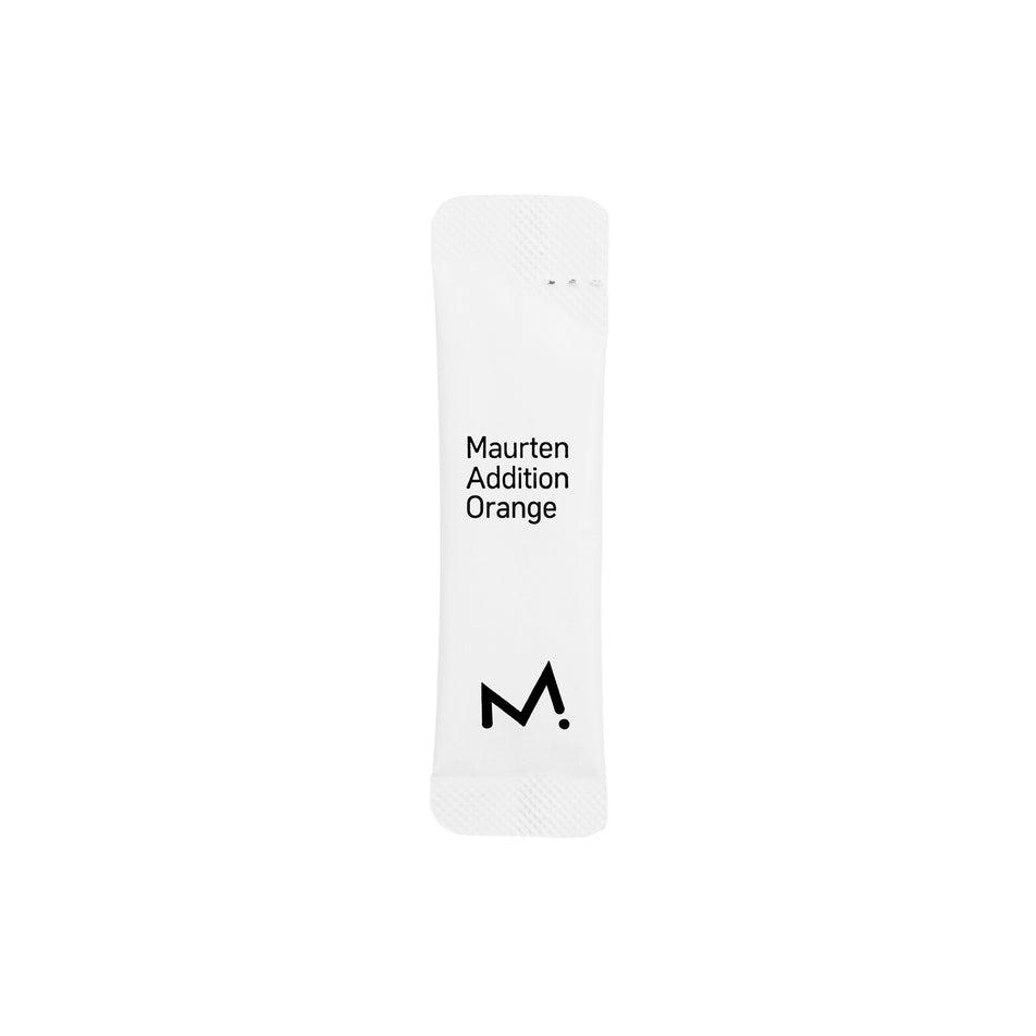 A sachet of Maurten Additions in the Orange flavour.