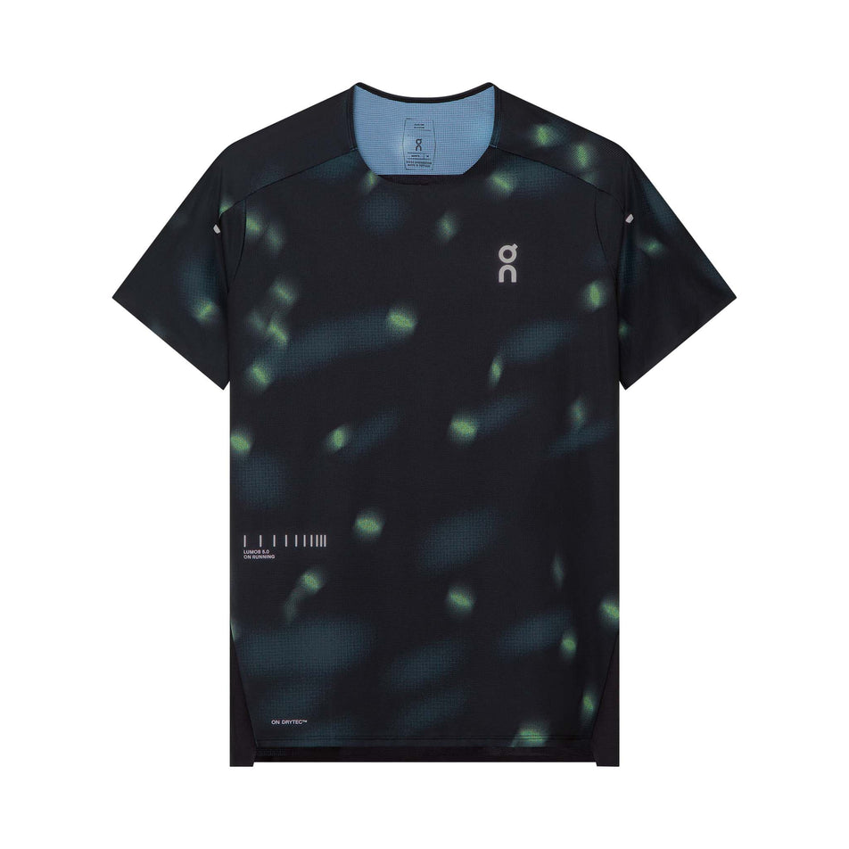 Front view of the On Men's Performance-T Lumos 2.0 in the Black colourway.