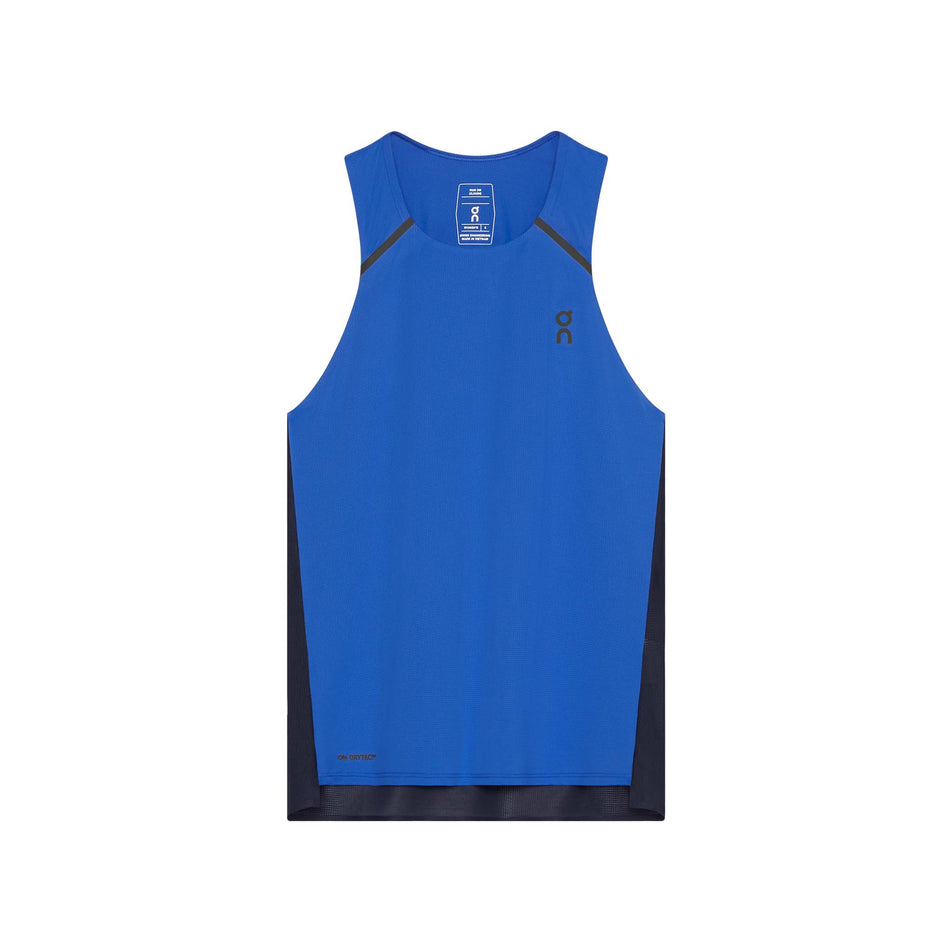 Front view of the On Women's Performance Tank in the Zaffre/Navy colourway. (8715640438946)