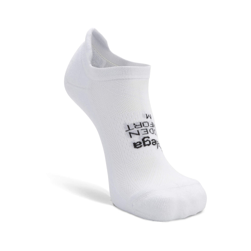 The left sock from a pair of Balega Unisex Hidden Comfort Running Socks in the White colourway (7164036677794)