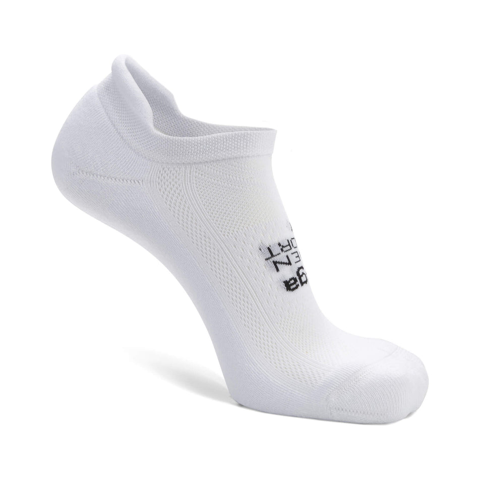 The left sock from a pair of Balega Unisex Hidden Comfort Running Socks in the White colourway (7164036677794)
