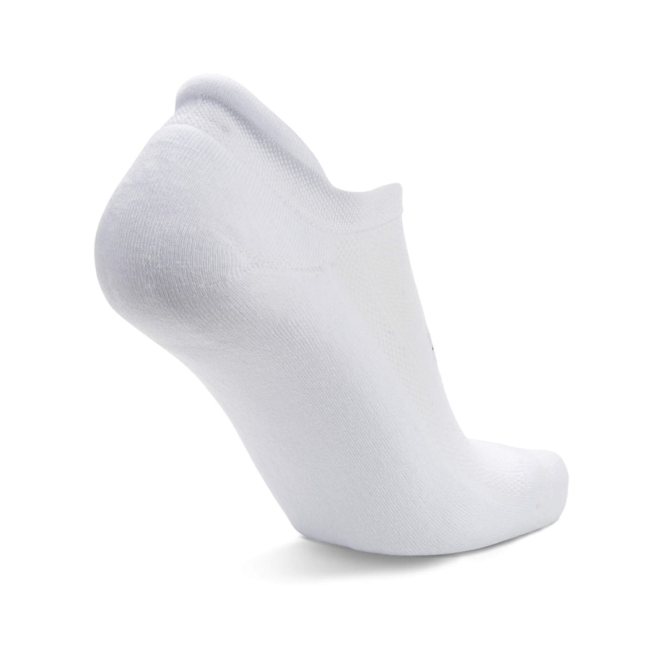 The left sock from a pair of Balega Unisex Hidden Comfort Running Socks in the White colourway (7164036677794)