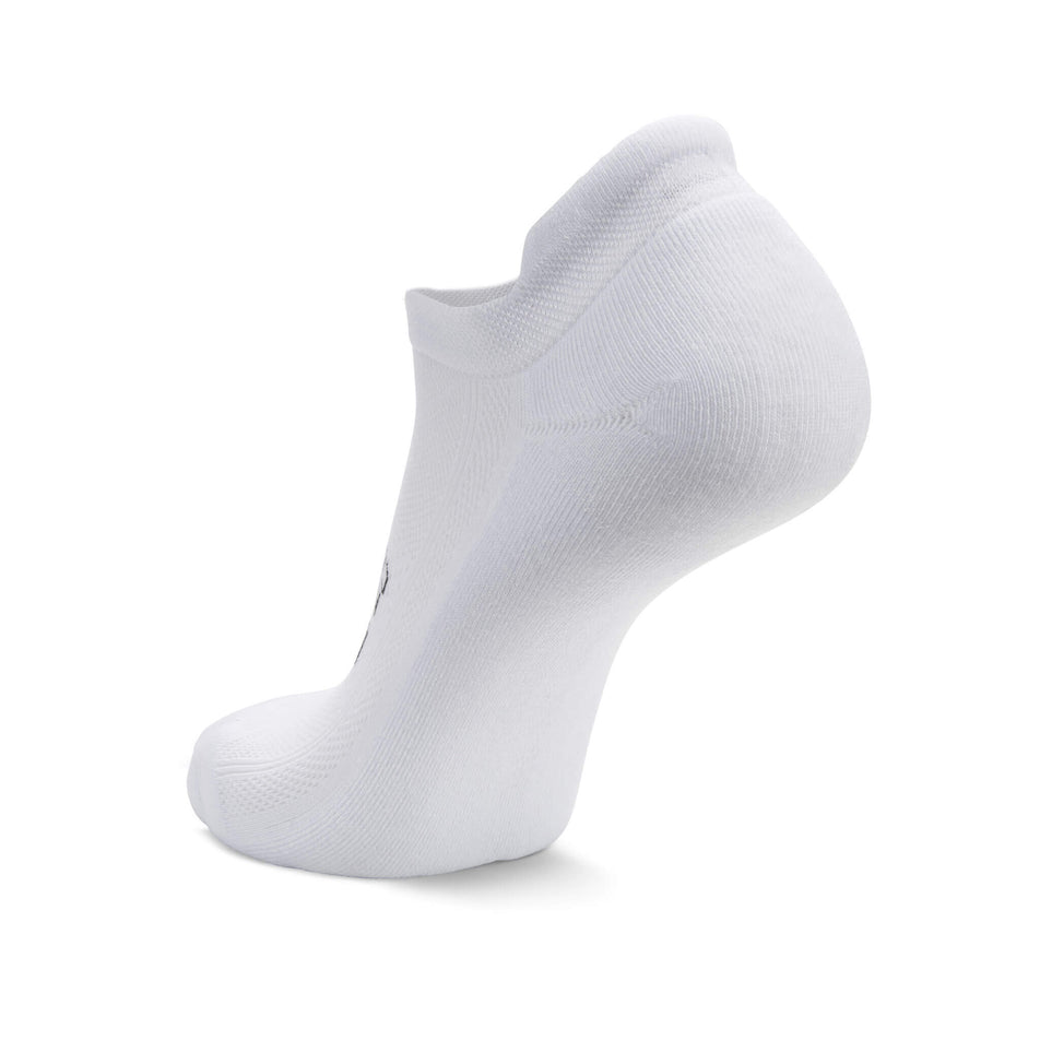 The left sock from a pair of Balega Unisex Hidden Comfort Running Socks in the White colourway (7164036677794)