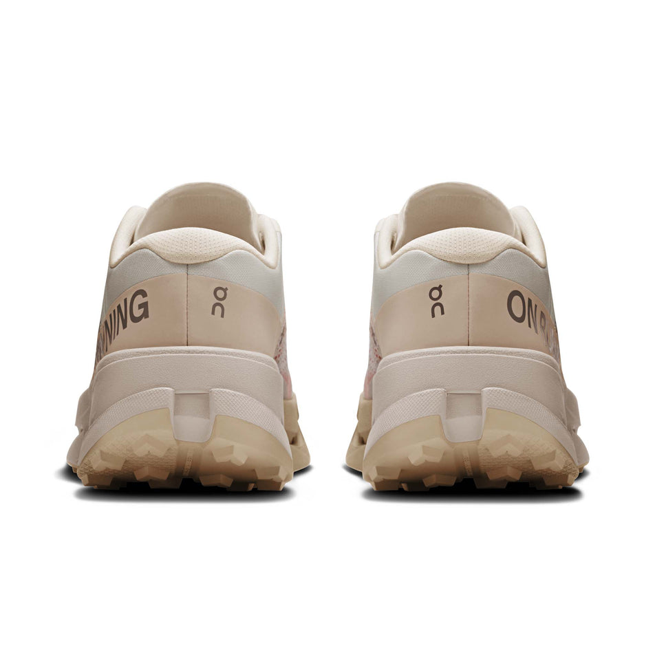 The back a pair of On Women's Cloudultra 3 Running Shoes in the Ivory/Pearl colourway. (8714544251042)