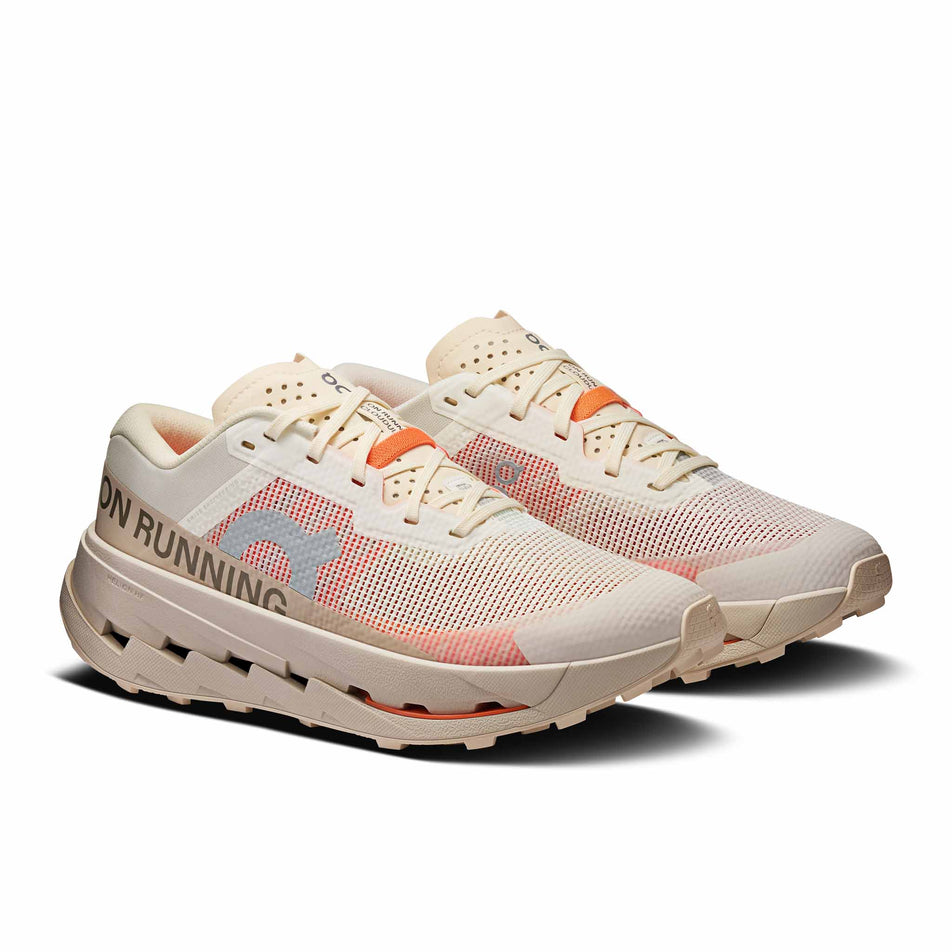 A pair of On Women's Cloudultra 3 Running Shoes in the Ivory/Pearl colourway. (8714544251042)