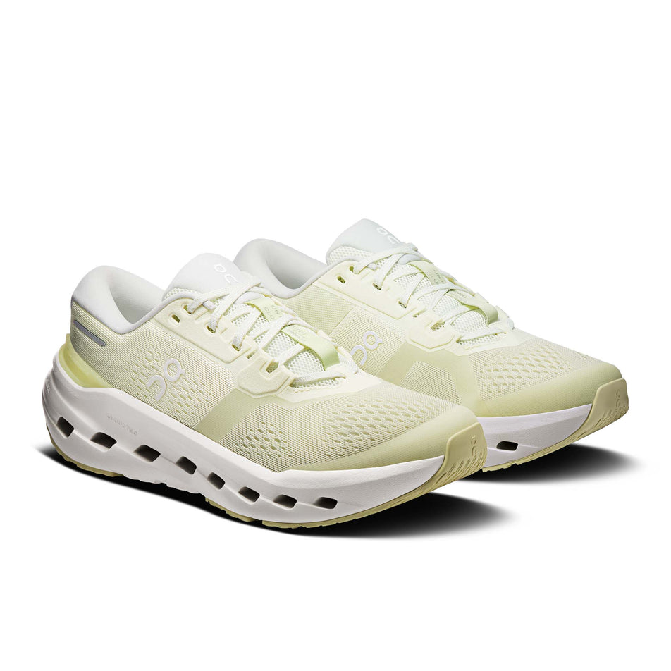 A pair of On Women's Cloudrunner 3 Running Shoes in the Seedling/Ivory colourway.
