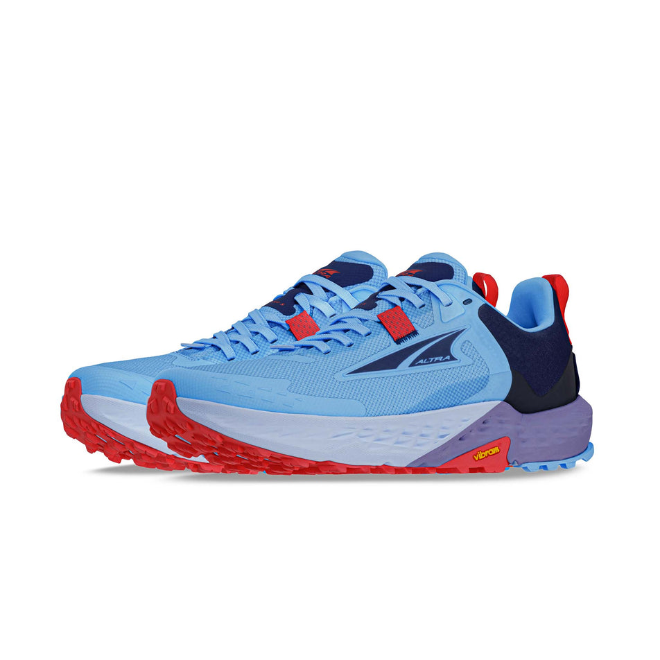 A pair of Altra Women's Timp 5 Running Shoes in the Blue colourway. (8579789258914)