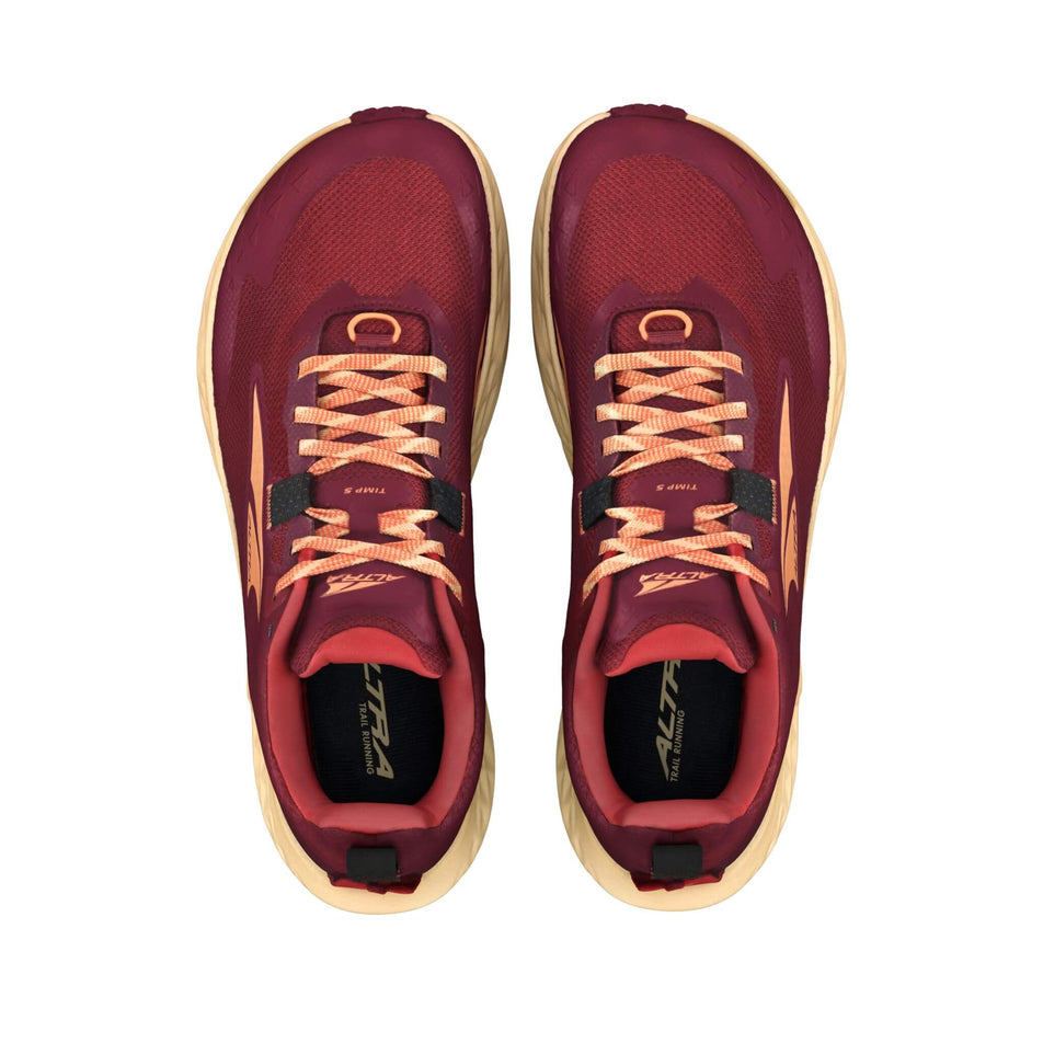 A pair of Altra Women's Timp 5 Running Shoes in the Raspberry colourway (8440634212514)