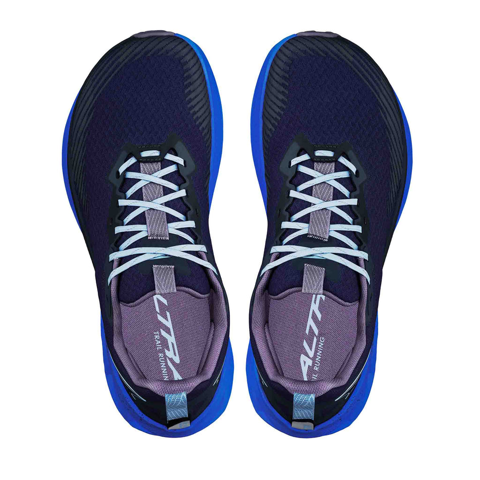 A pair of Altra Men's Experience Wild 2 Running Shoes in the Navy/Black colourway. (8653242499234)