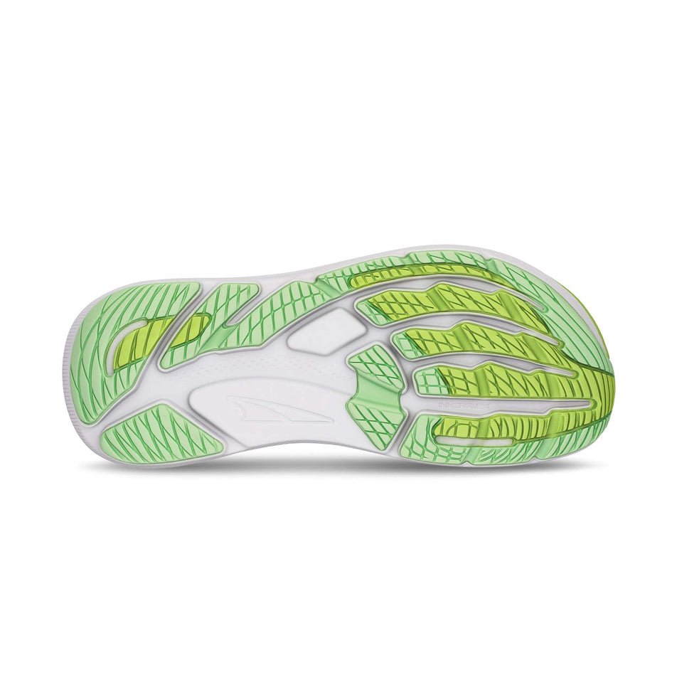 The outsole of the right shoe from a pair of Altra Women's FWD VIA 2 Running Shoes in the Gray colourway.