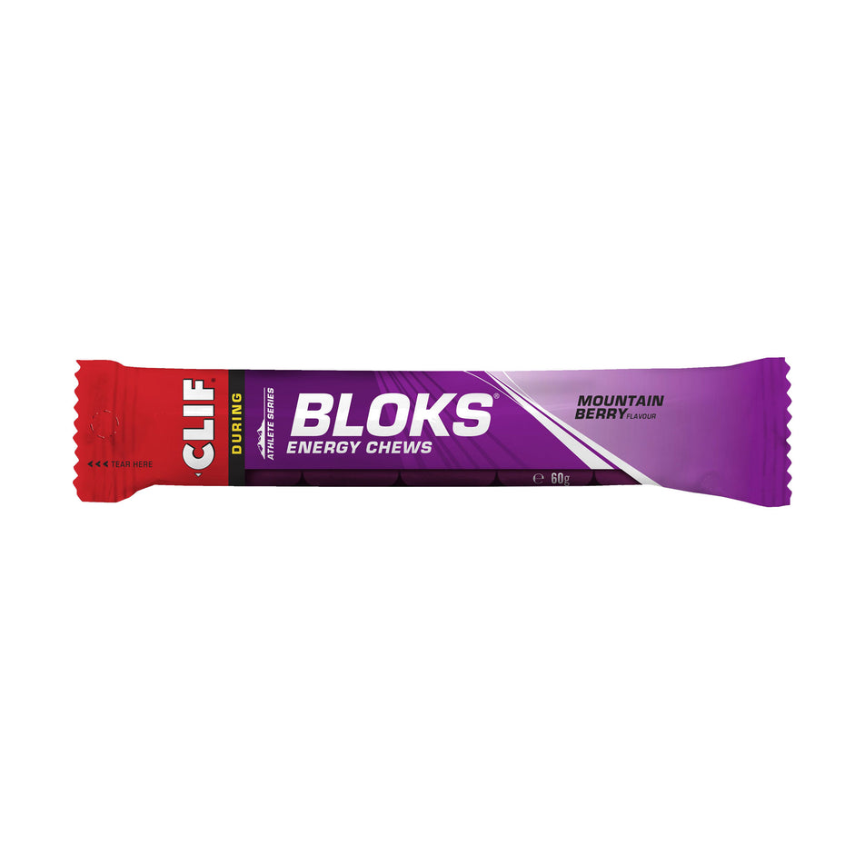 A packet of Clif Bloks in the Mountain Berry Flavour (7074322677922)
