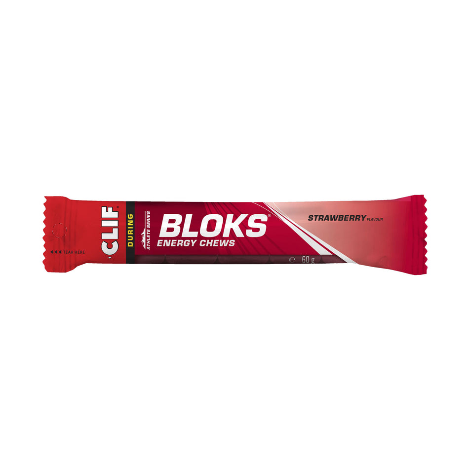 A packet of Clif Bloks in the strawberry flavour (7074324185250)