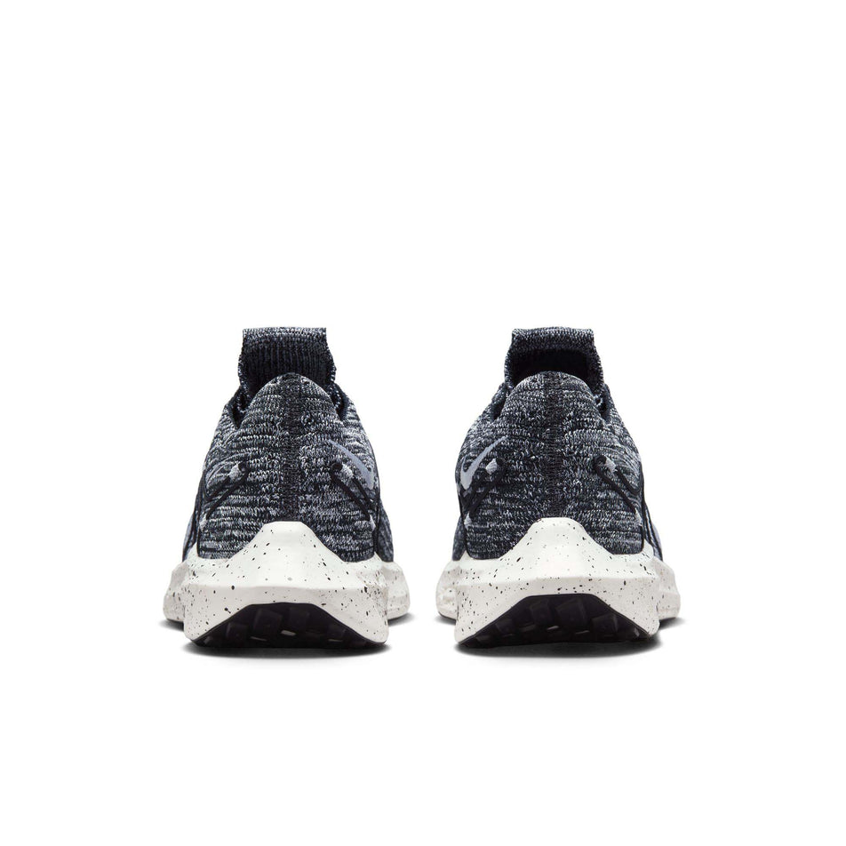 The back of a pair of Nike Women's Pegasus Turbo Road Running Shoes in the Black/White colourway (7979317690530)