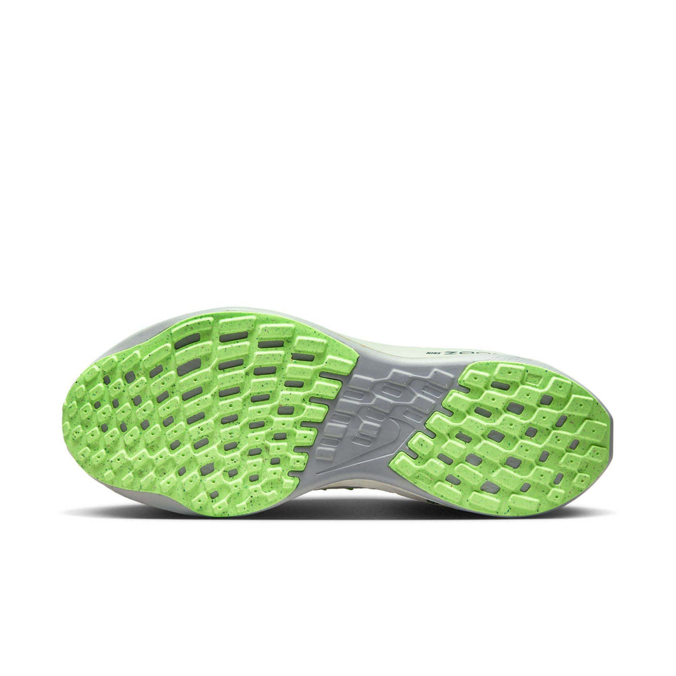 Outsole of the left shoe from a pair of Nike Women's Pegasus Turbo Road Running Shoes in the Pure Platinum/Bright Mandarin-Wolf Grey colourway (8049401626786)