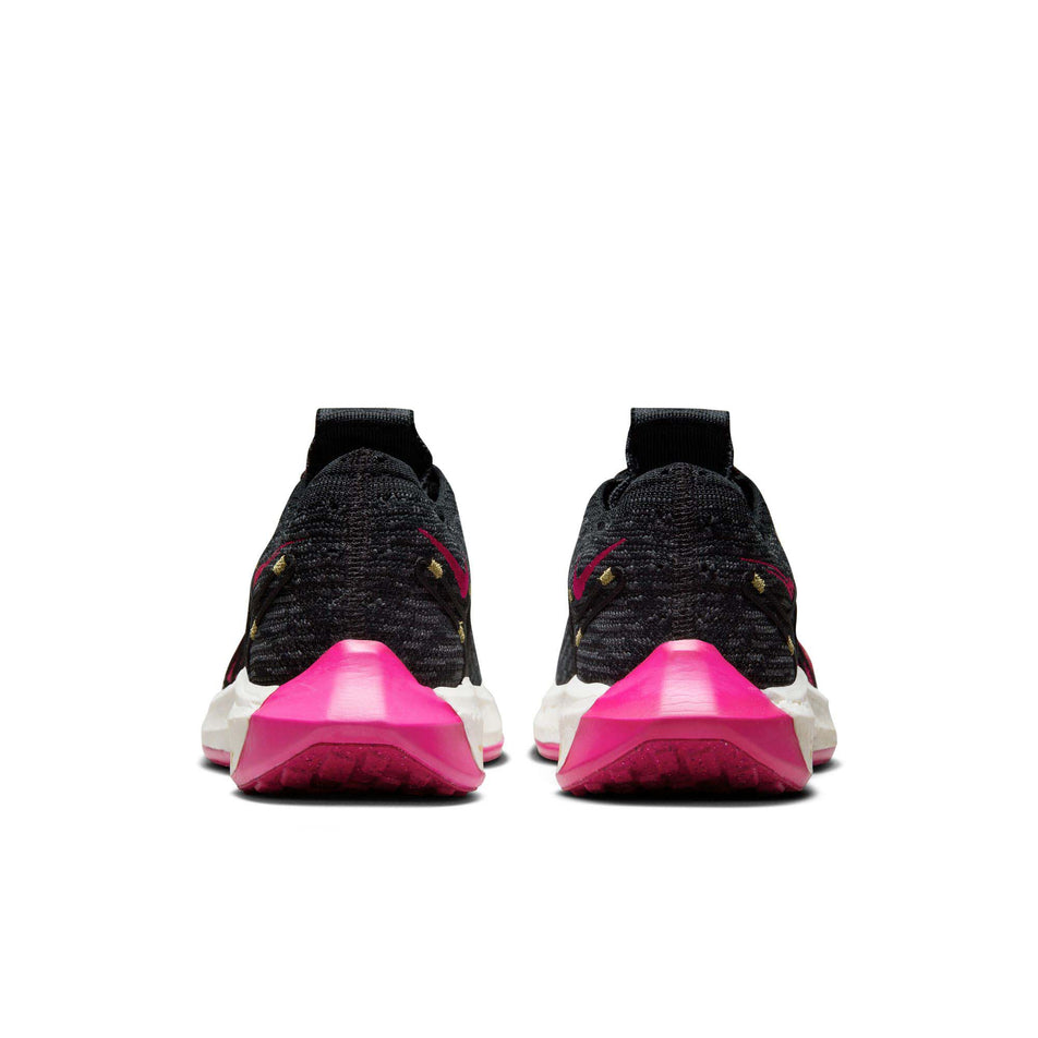 The back of a pair of Nike Women's Pegasus Turbo Road Running Shoes in the Black/Fireberry-Anthracite-Fireberry colourway (8049415356578)