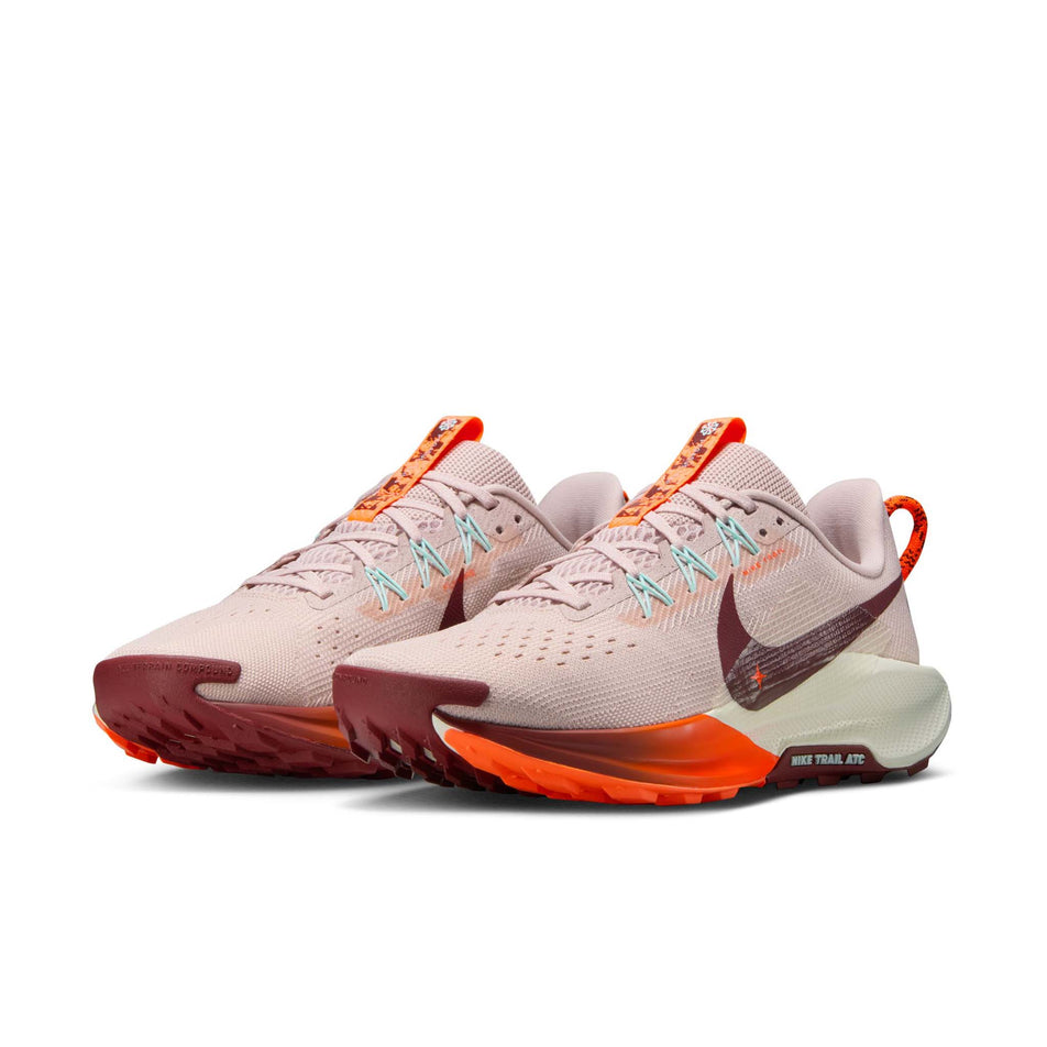 A pair of Nike Women's Pegasus Trail 5 Running Shoes in the Silt Red/Dark Team Red-Hyper Crimson colourway. (8686796079266)