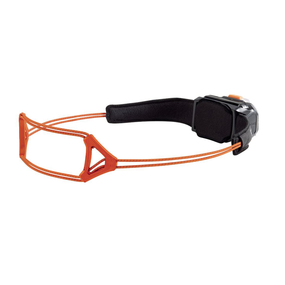 The Petzl SWIFT® RL Head Torch in the Black/Orange colourway.