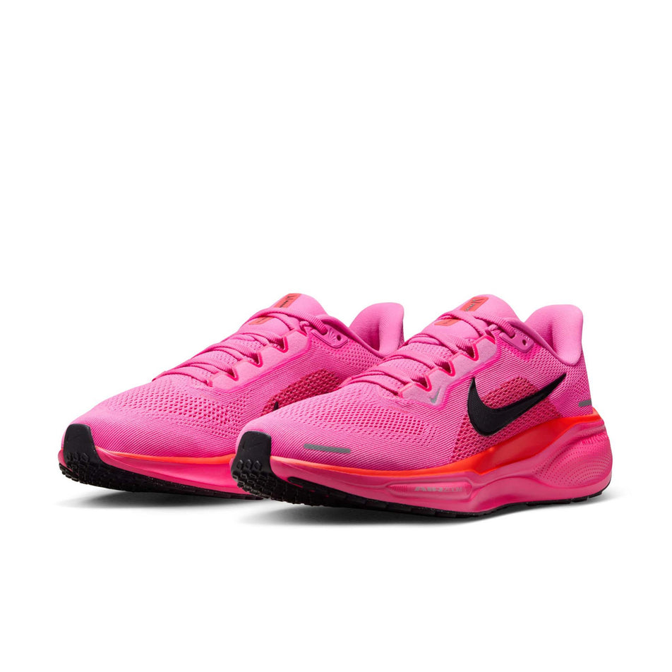 A pair of Nike Women's Pegasus 41 Road Running Shoes in the Playful Pink/Off Noir-Hyper Pink colourway. (8686785986722)