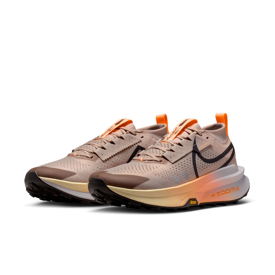 A pair of Nike Men's Zegama Trail 2 Trail Running Shoes in the Malt/Black-Ghost-Alabaster colourway. (8754909708450)