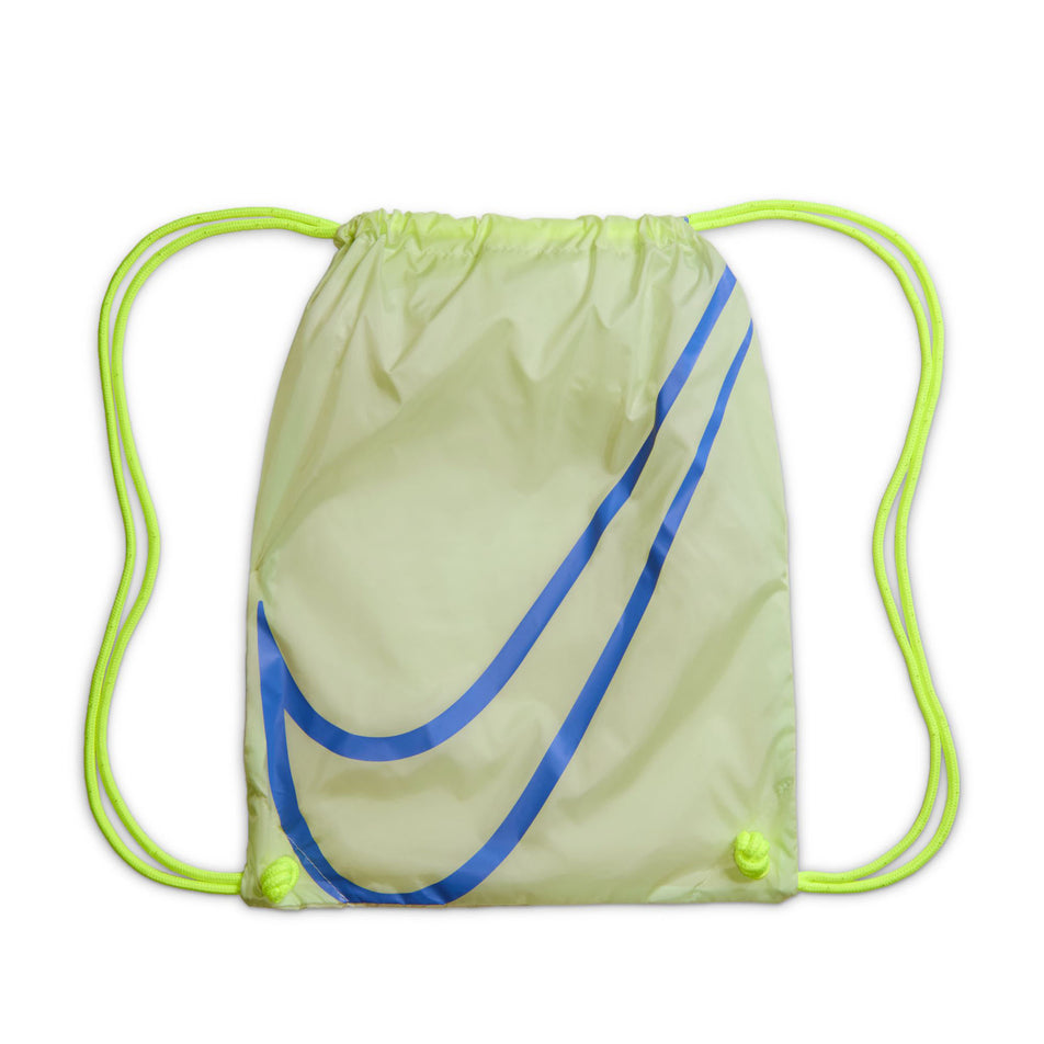 The shoe bag that comes with a pair of Nike Men's Alphafly 3 Road Racing Shoes in the Barely Green/Black Spruce-Volt Ting colourway.