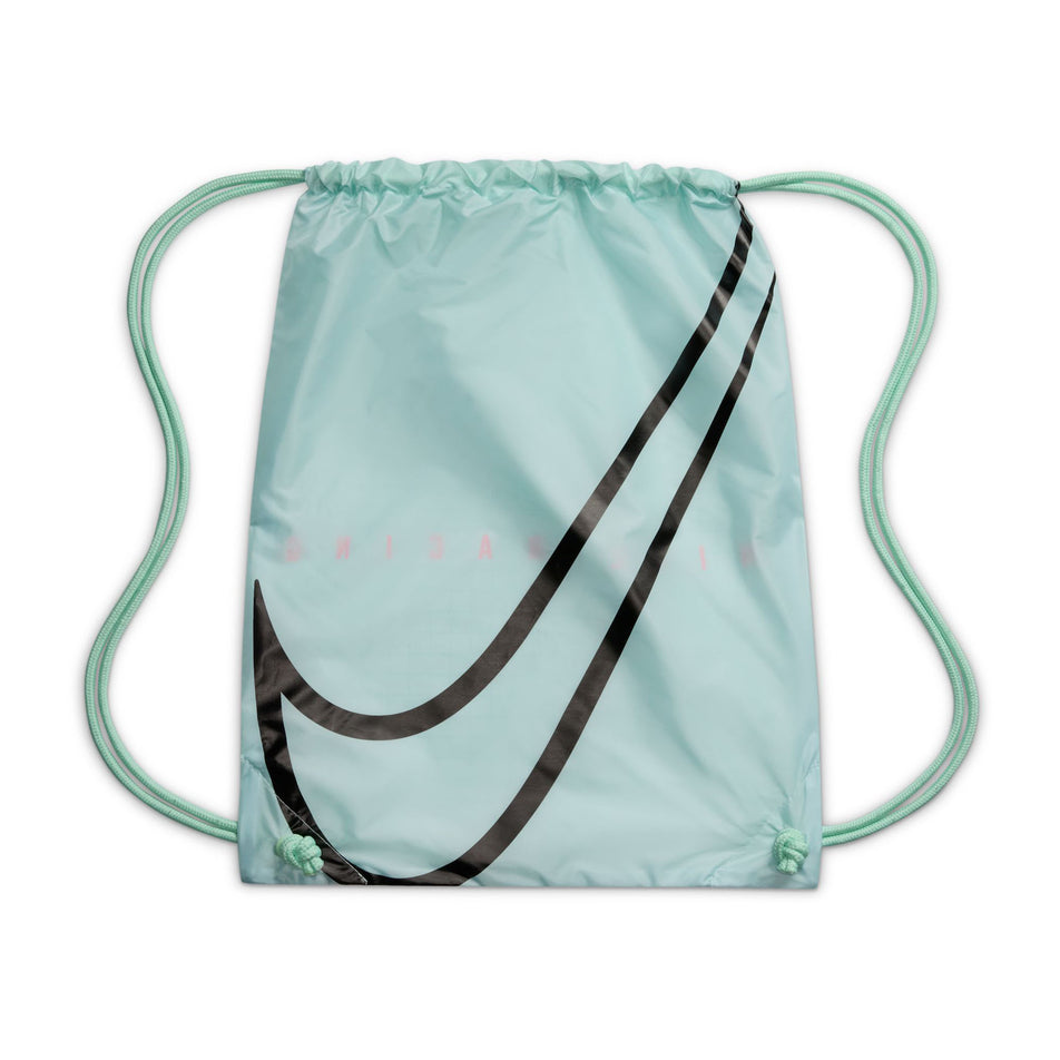 The shoe bag that comes with a pair of Nike Men's Alphafly 3 Road Racing Shoes in the Racer Blue/White-Atomic Blue colourway.