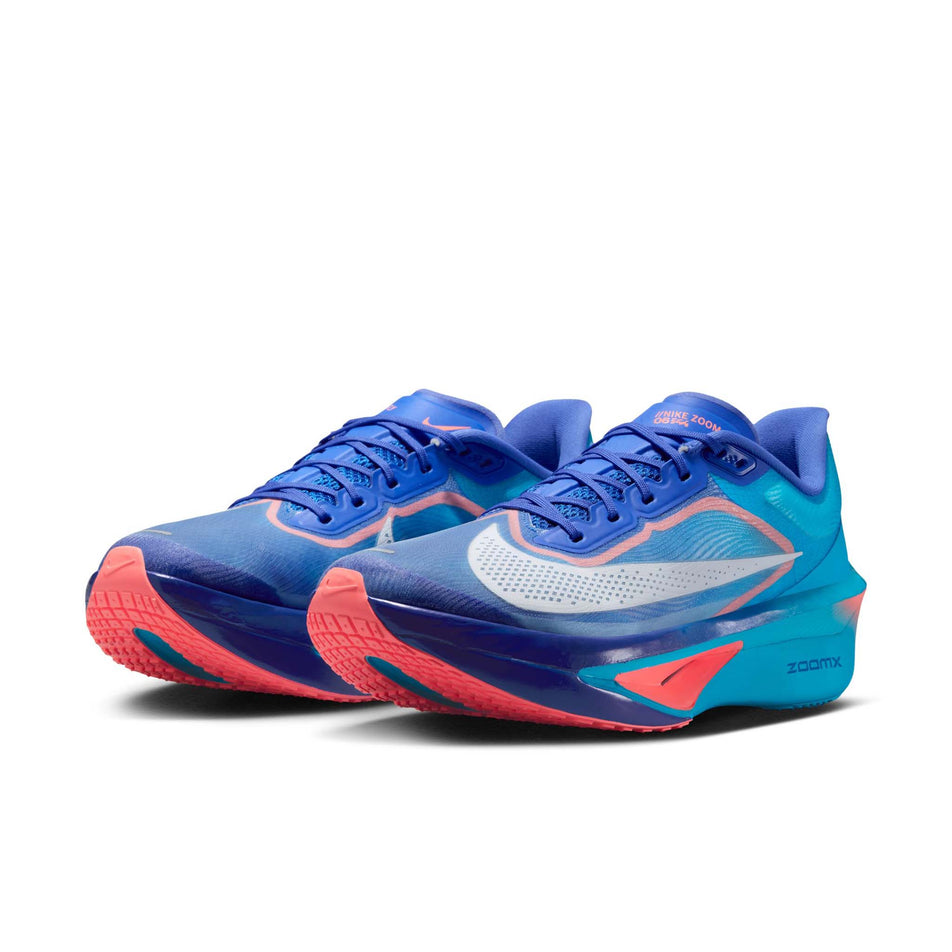 A pair of Nike Men's Zoom Fly 6 Road Running Shoes in the Racer Blue/White-Blue Lightning colourway.