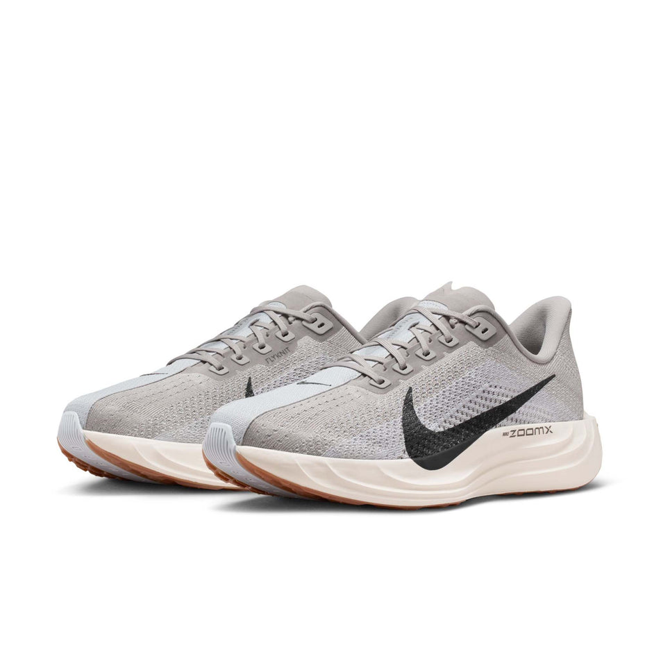 A pair of Nike Men's Pegasus Plus Road Running Shoes in the College Grey/Medium Ash-Pure Platinum colourway. (8754768019618)