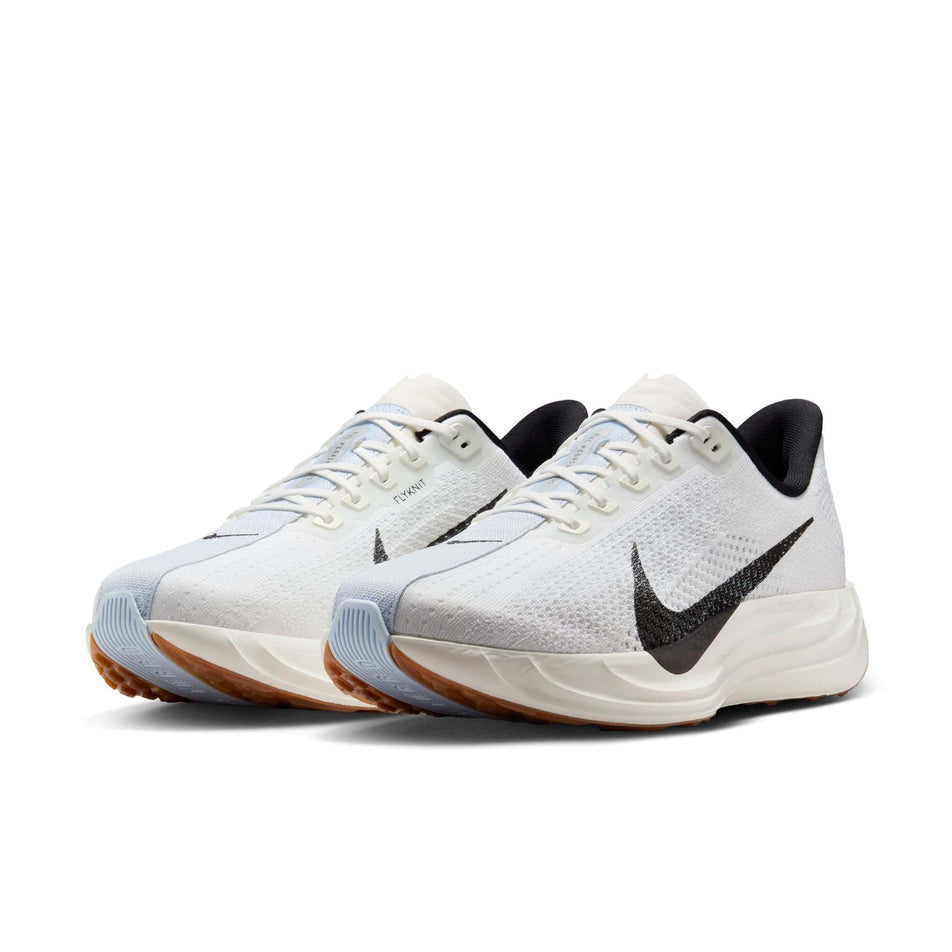 A pair of Nike Men's Pegasus Plus Road Running Shoes in the White/Black-Sail-Blue Tint colourway.  (8614356779170)
