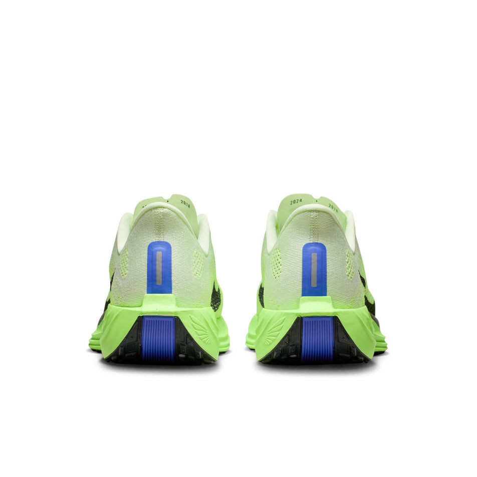 The back of a pair Nike Men's Pegasus Plus Road Running Shoes in the Volt Ice/Black Spruce-Volt Tint colourway.