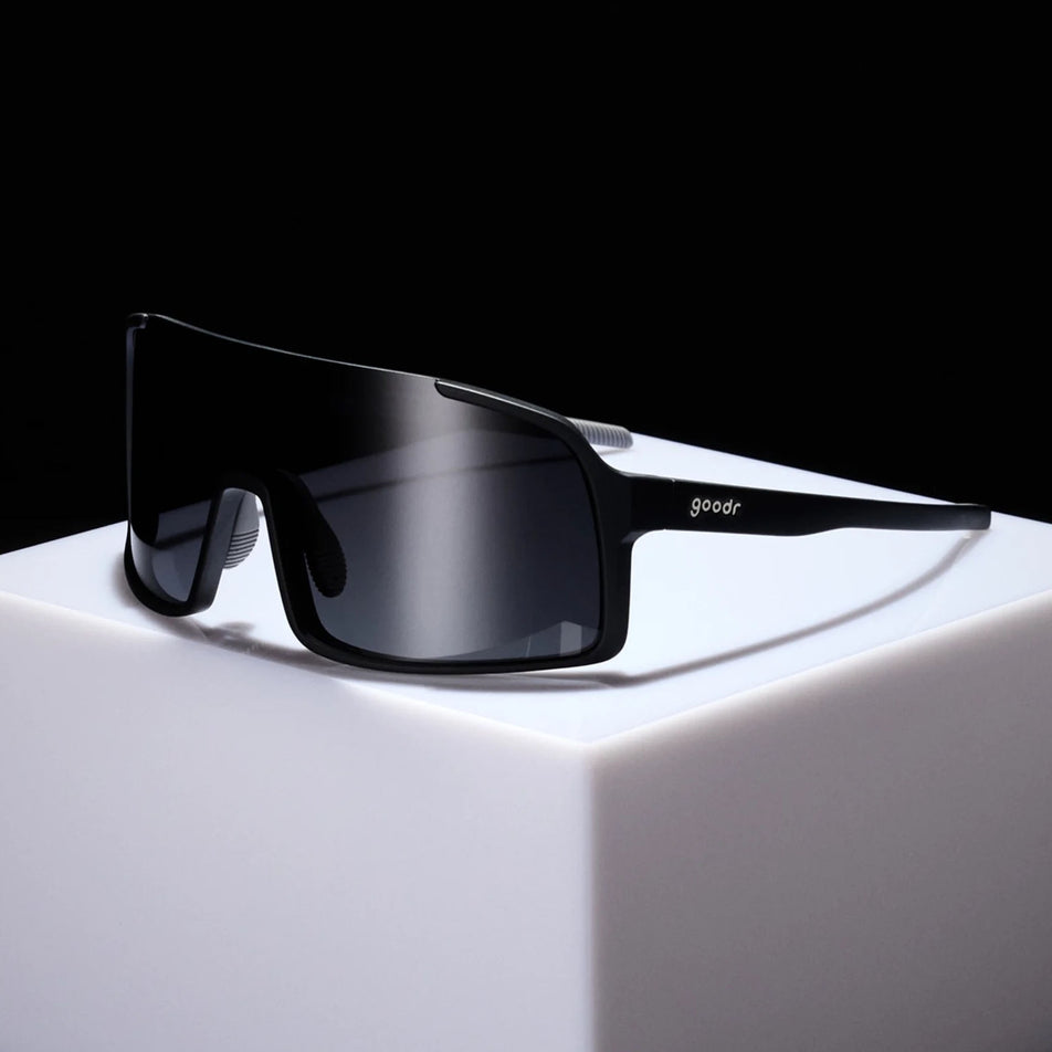 Side view of a pair of goodr My Sweat Has An Octane Rating - Astro G - Sunglasses